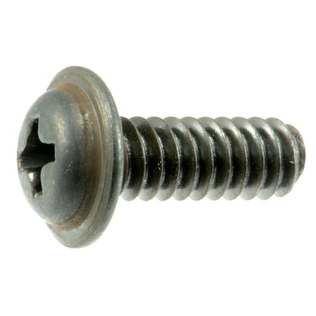 #10-24 x 1/2 in Machine Screw, Black Oxide Steel, 15 PK